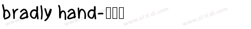 bradly hand字体转换